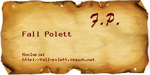 Fall Polett névjegykártya